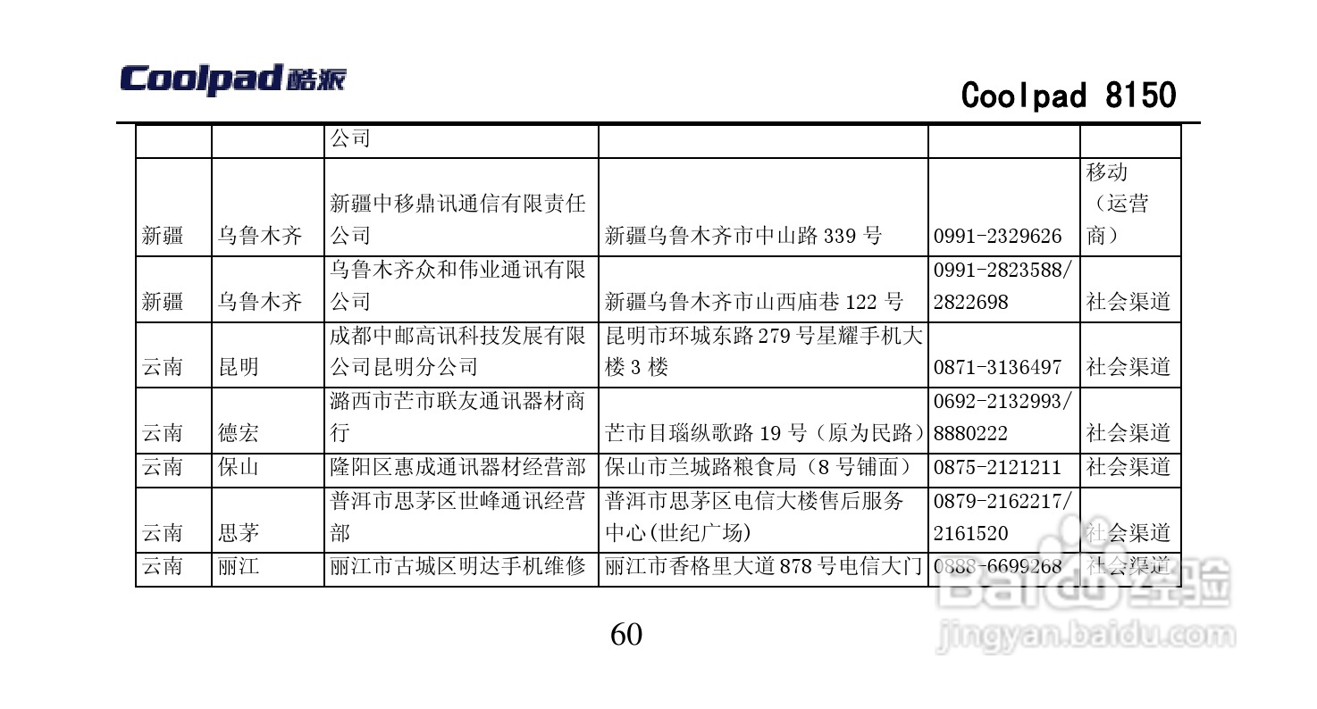 酷派 Coolpad 8150手机说明书:[11]