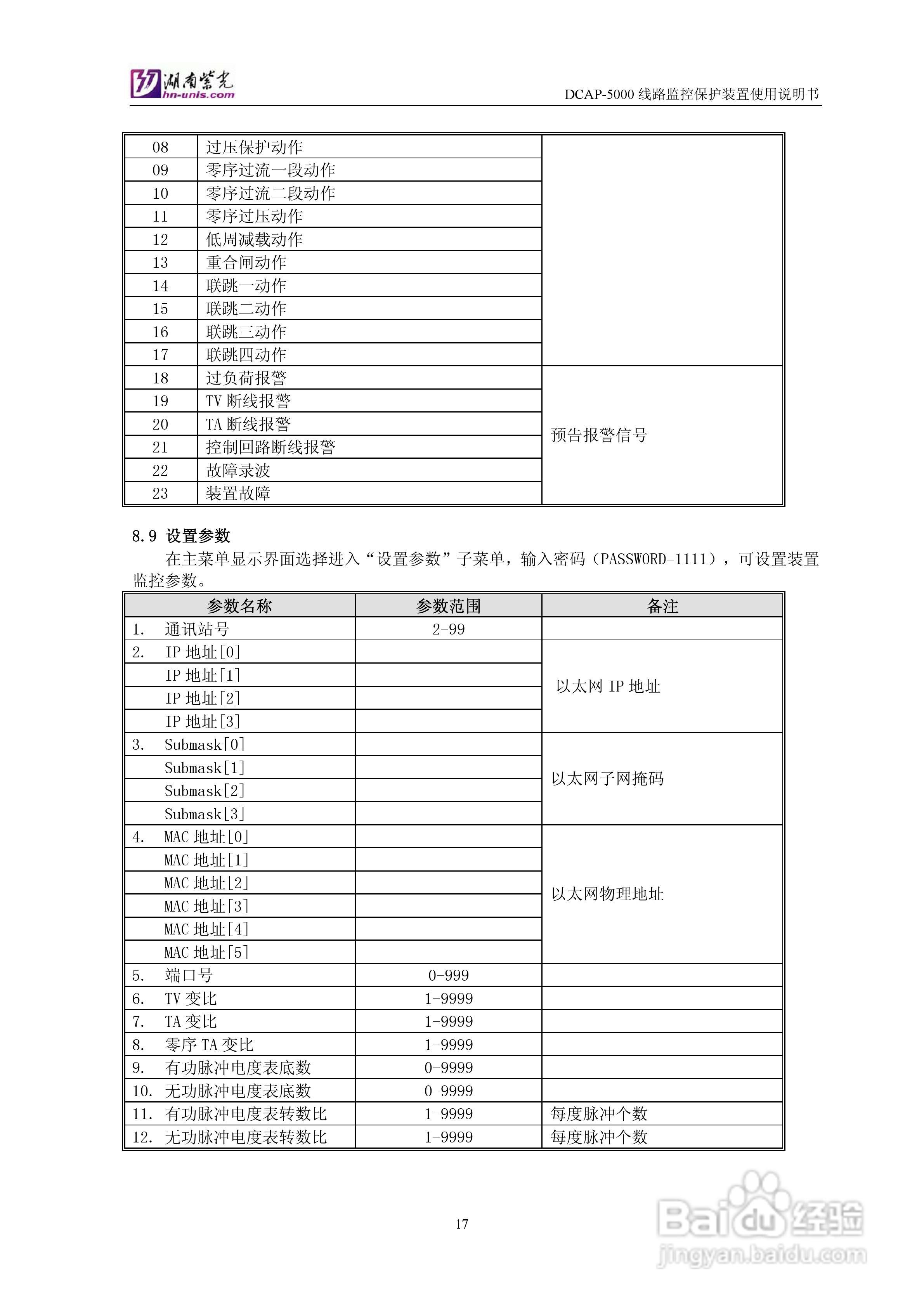 DCAP-5000馈线监控保护装置使用说明书:[2]