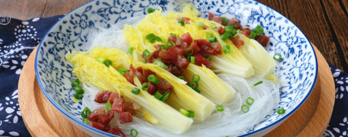 家常美味腊肠粉丝娃娃菜