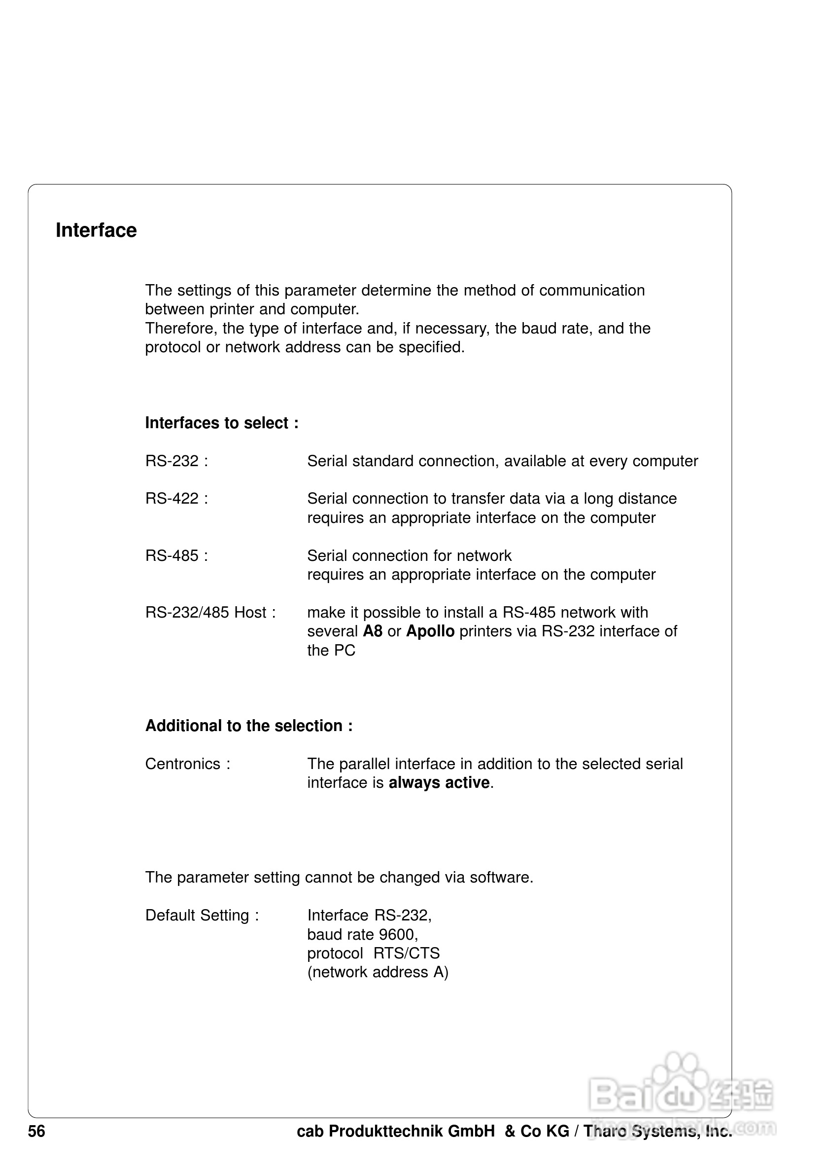 cab A8200打印机使用说明书:[6]