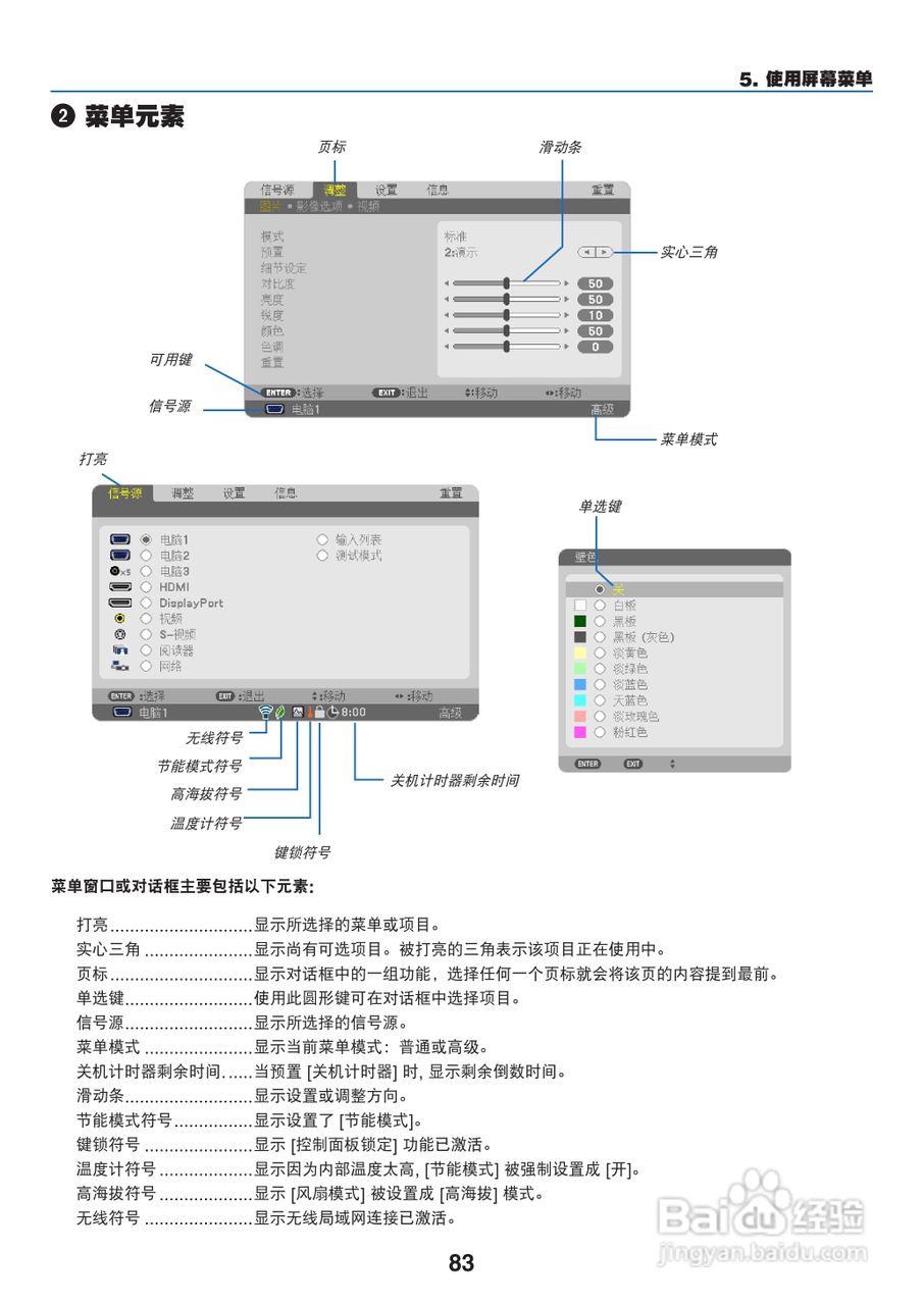 日电NP-PA550W+投影机说明书:[10]