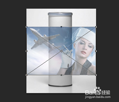 ps给圆柱筒加包装纸的技巧