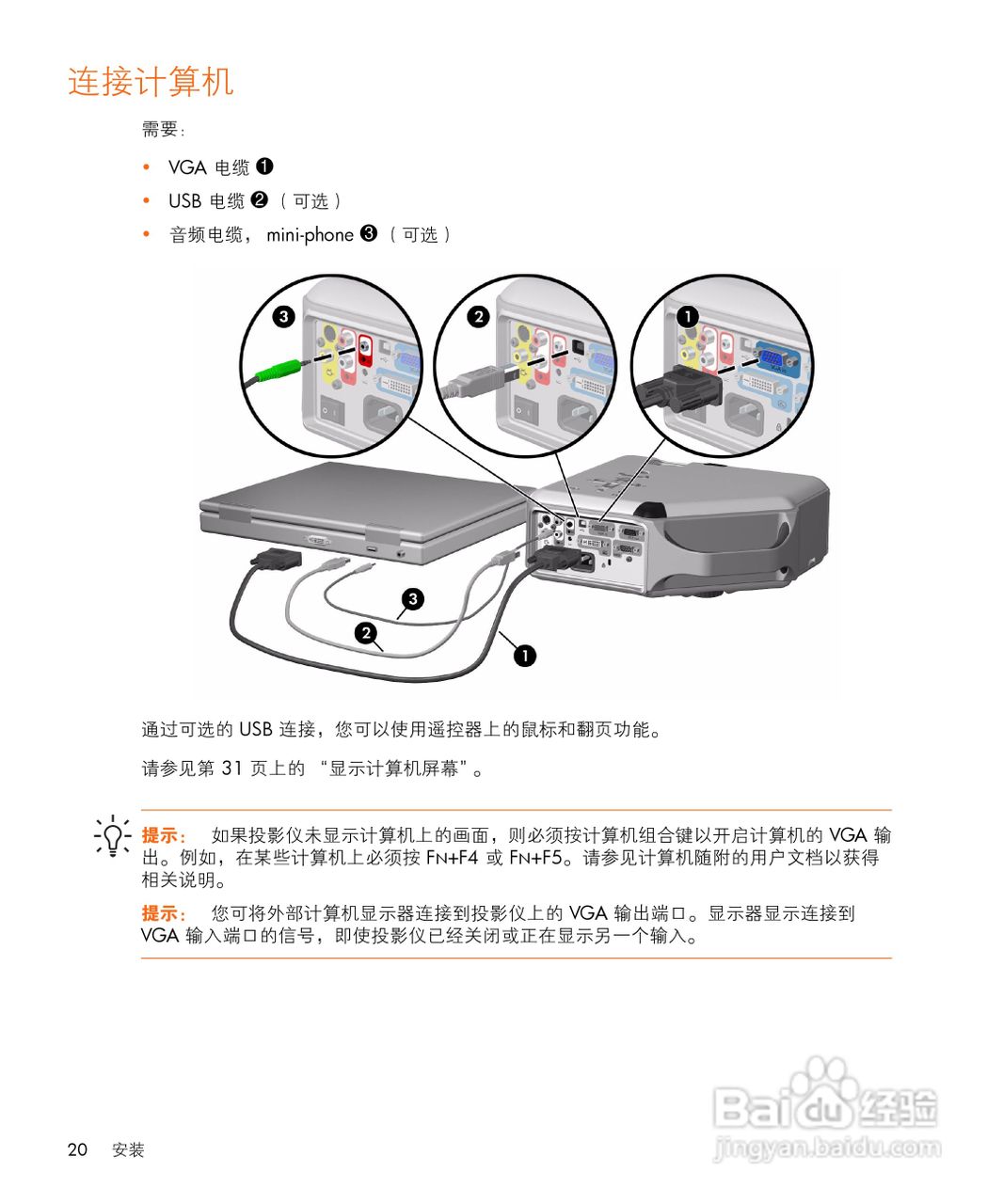 HP vp6300数字投影仪用户手册:[2]