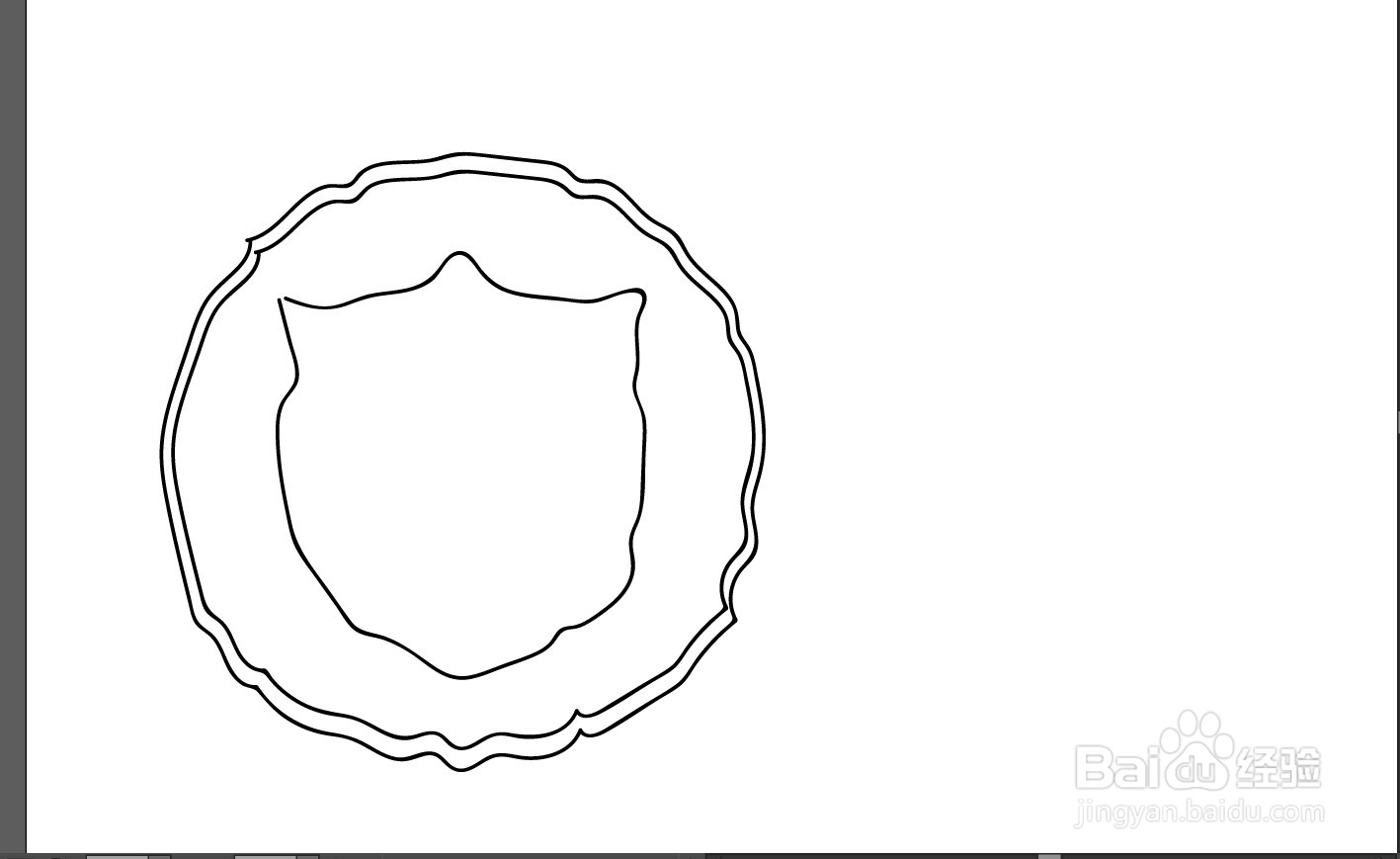 传统门饰简笔画