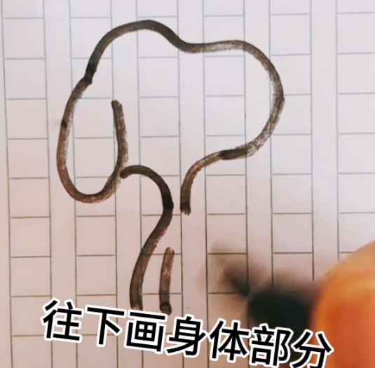 教大家画史努比简笔画