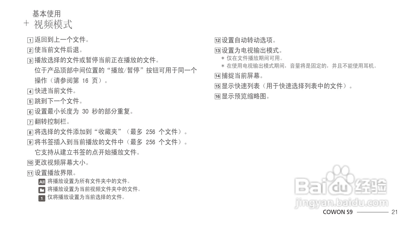 爱欧迪S9播放器使用说明书:[3]