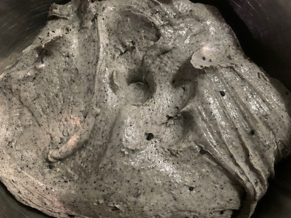 全麦黑芝麻豆沙华夫