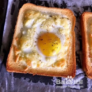 芝士太阳蛋吐司的做法
