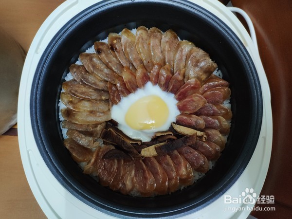 腊肠蒸米饭的做法