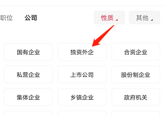 安卓版597直聘如何查看公司性质