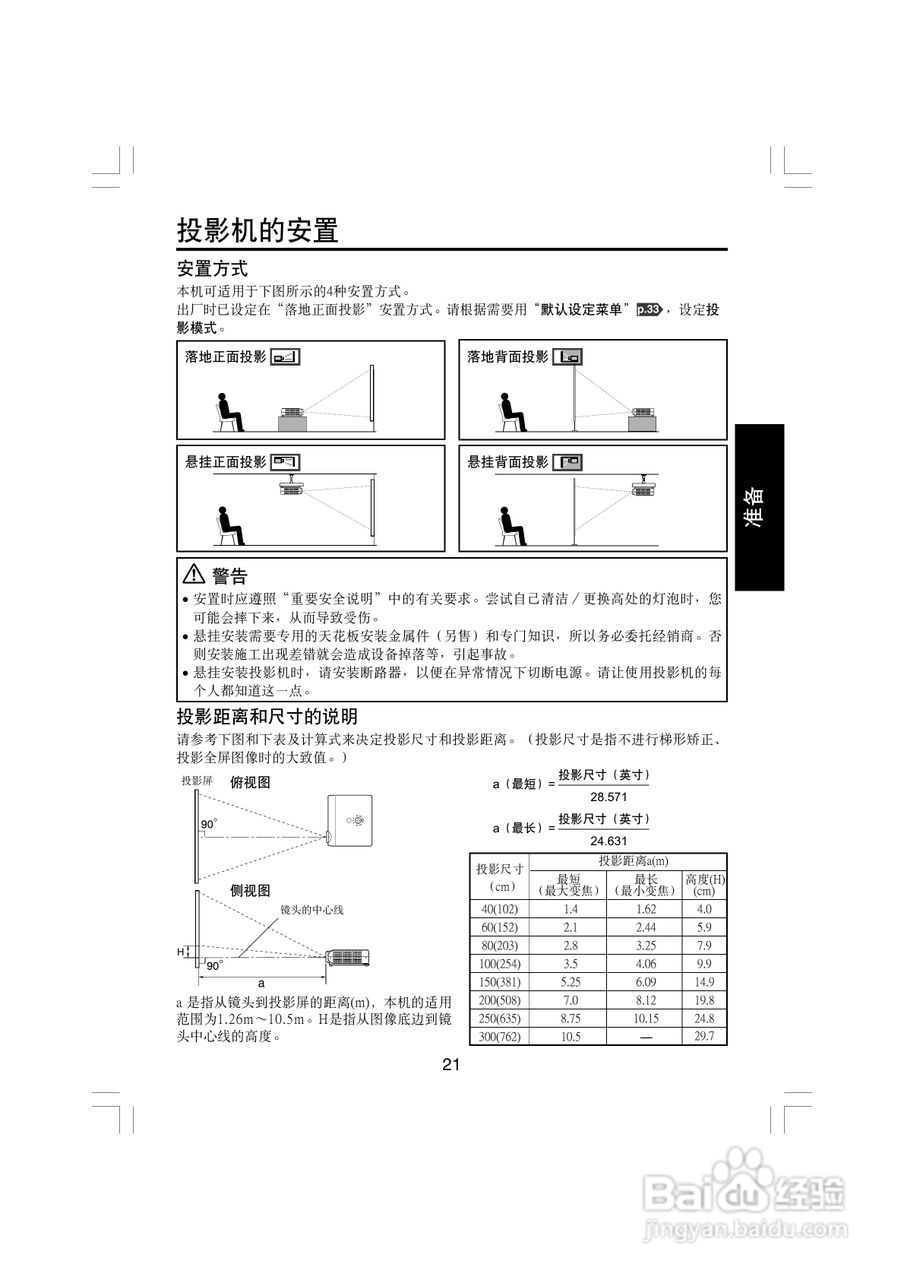东芝 TDP-T45C影机说明书:[3]