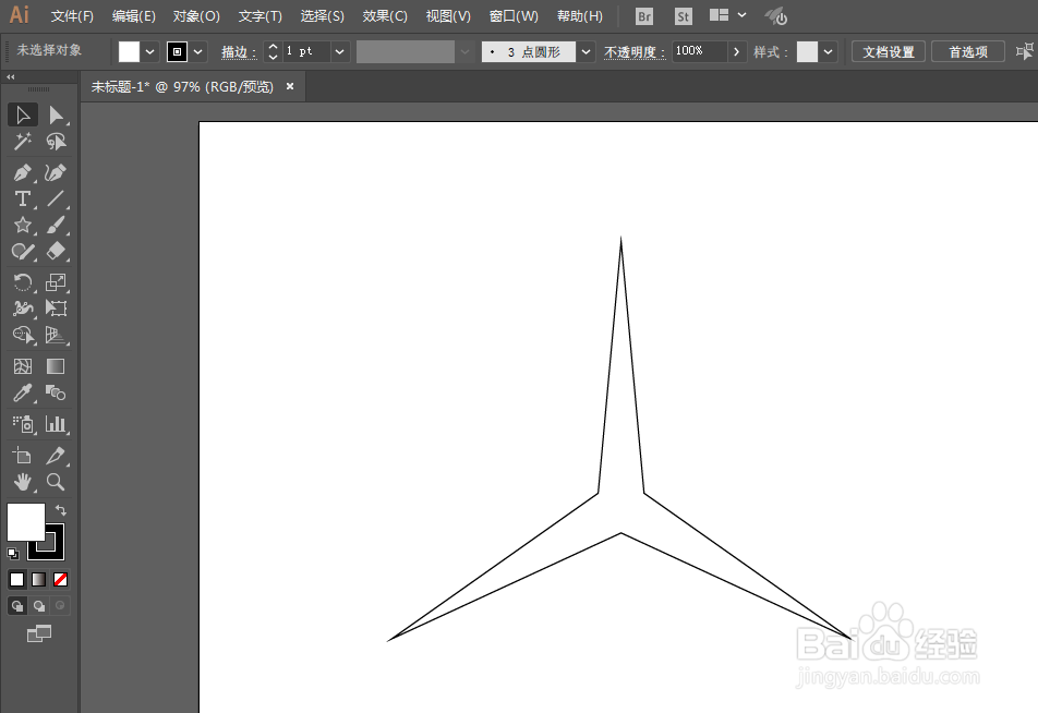如何用ILLUSTRATOR绘制奔驰LOGO图案