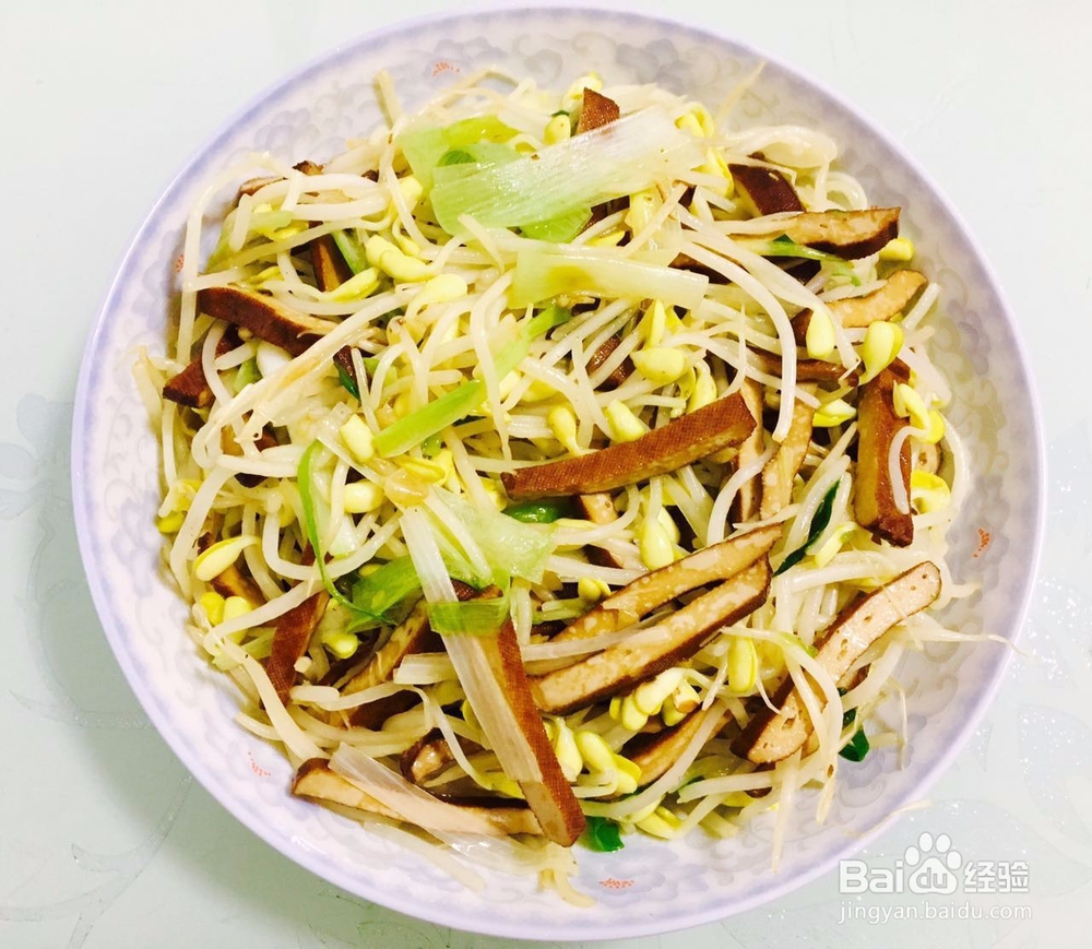 <b>减肥菜之黄豆芽炒香干的做法——小白学做菜</b>