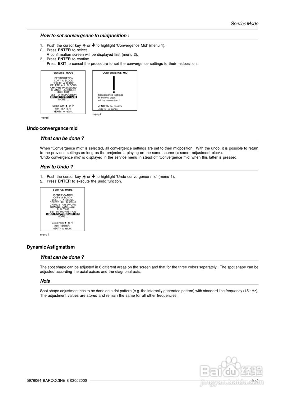 Barco巴可 Cine 8投影机说明书:[8]