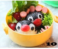 轻松搞定人见人爱的企鹅便当——【企鹅饭团】