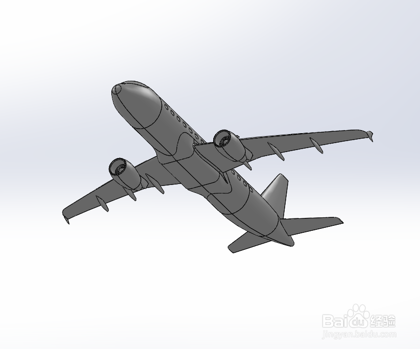 SolidWorks如何画载客飞机