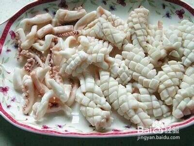 家常鱿鱼炒洋葱