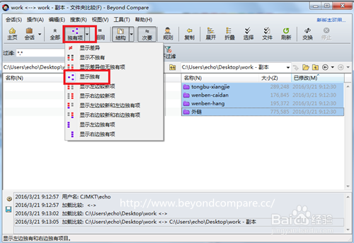 Beyond Compare 导出孤立文件技巧
