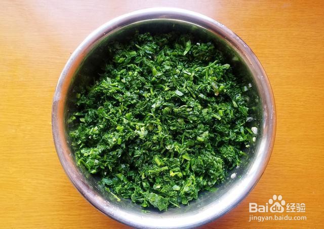 家庭自制荠菜饺子