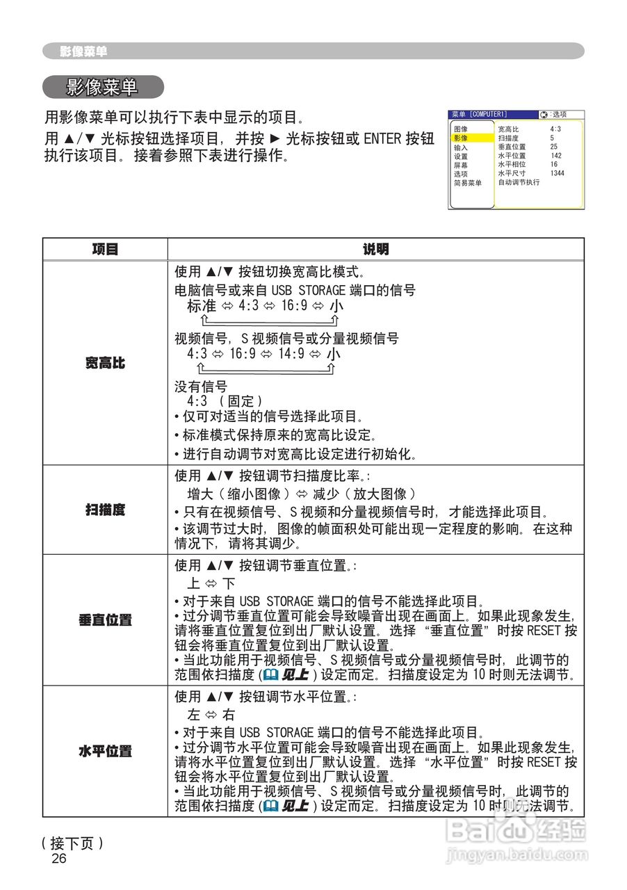 日立 CPX1投影机说明书:[3]