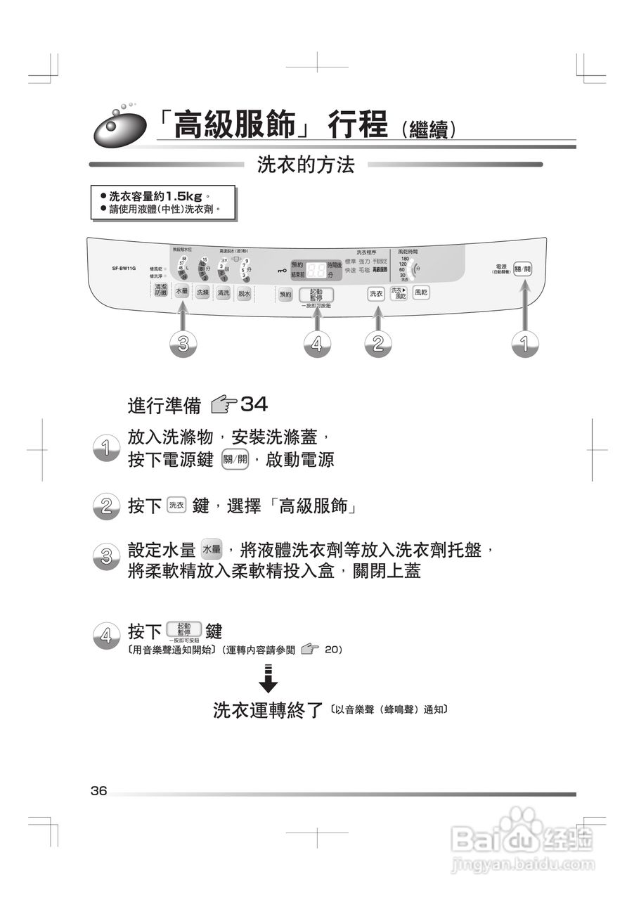 日立SF-BW11G洗衣机使用说明书:[4]