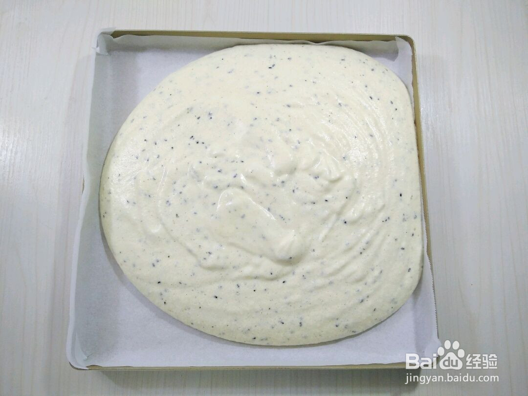 黑芝麻三明治蛋糕的做法