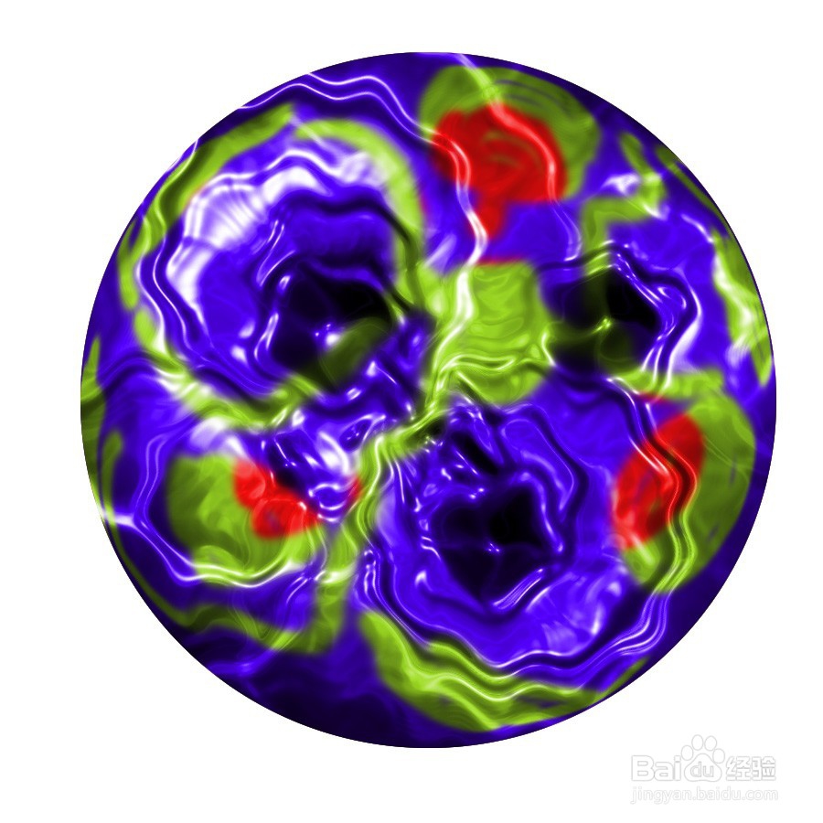 PS特效制作彩色琉璃球