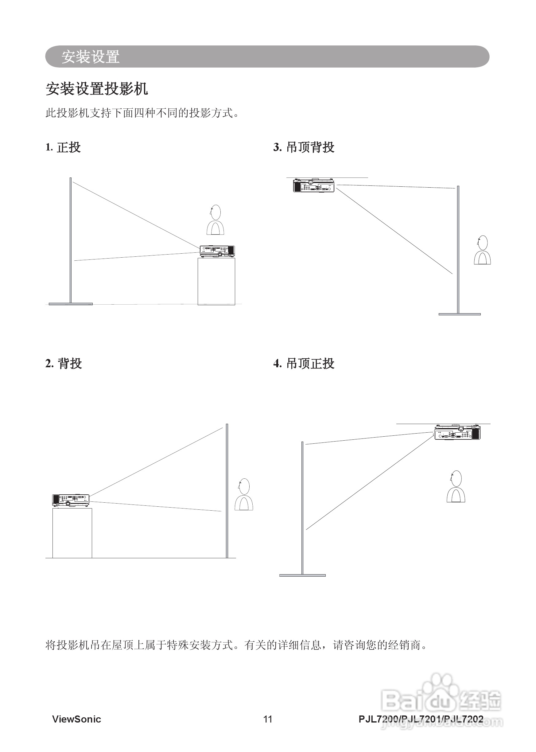 优派PJL7200投影机使用说明书:[2]