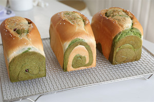 抹茶双色吐司的做法