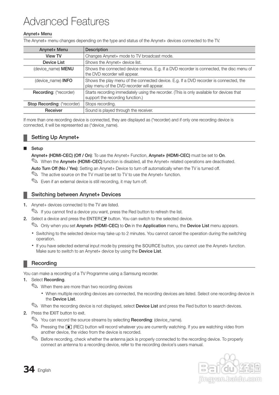三星UA46C5000QR液晶彩电使用说明书:[4]