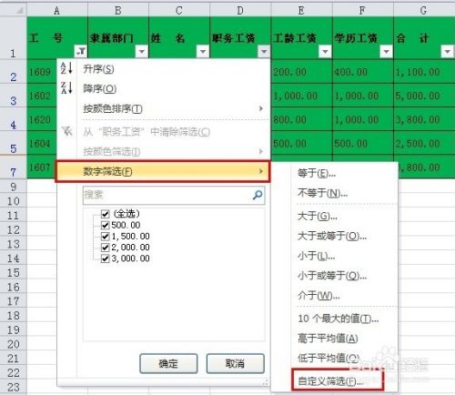 Excel中怎么筛选