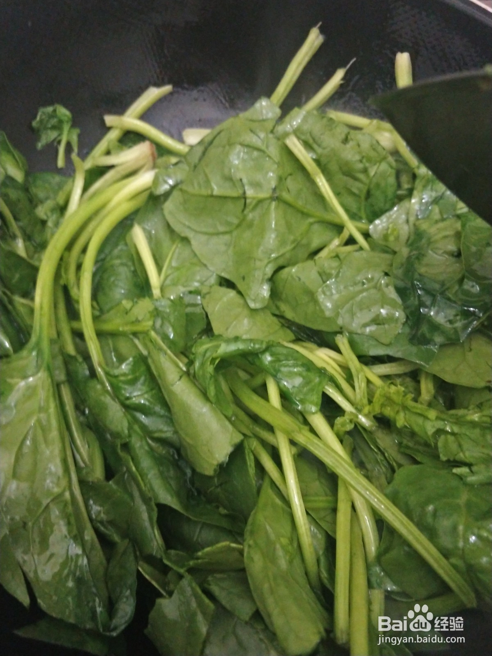 蒜泥菠菜的烧法