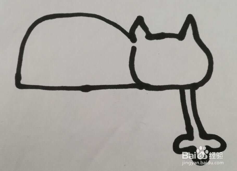 猫的简笔画 小猫的画法