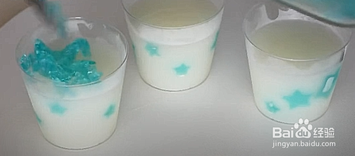 如何制作夏日蓝天果冻