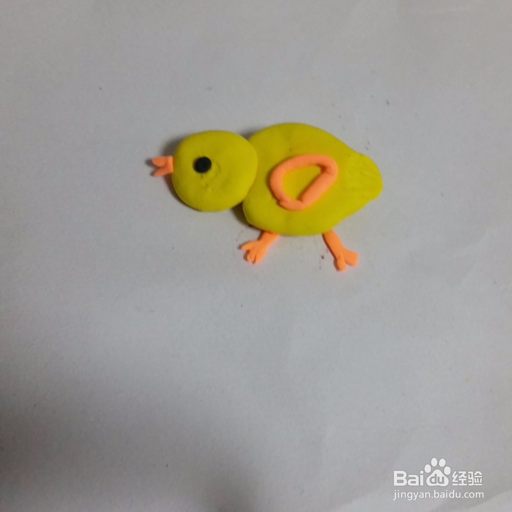 可爱的小鸡彩泥制作