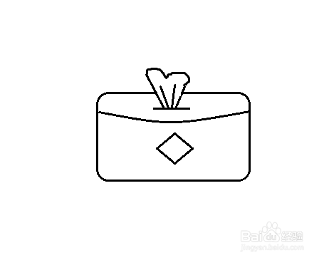 简笔画-纸巾盒的简笔画如何画