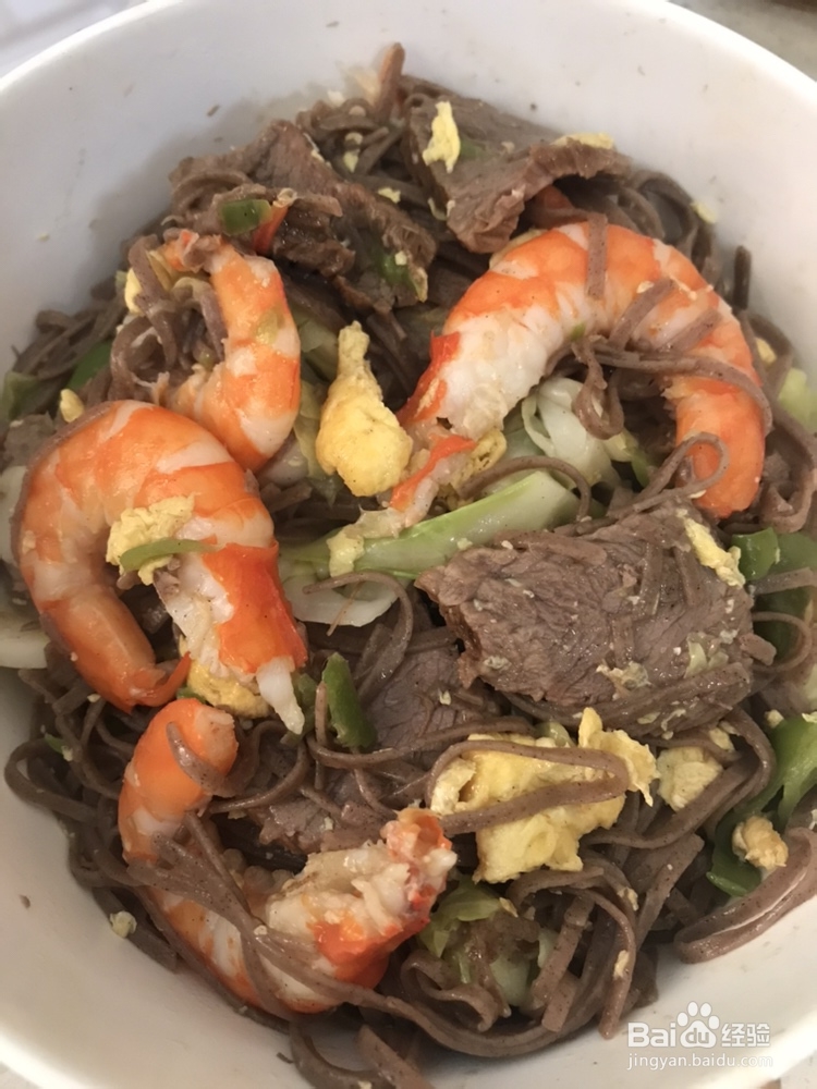 在家也能做的炒荞麦面