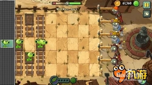 【图文】安卓ios《植物大战僵尸2》狂野西部第五