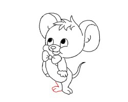 猫和老鼠杰瑞怎么画