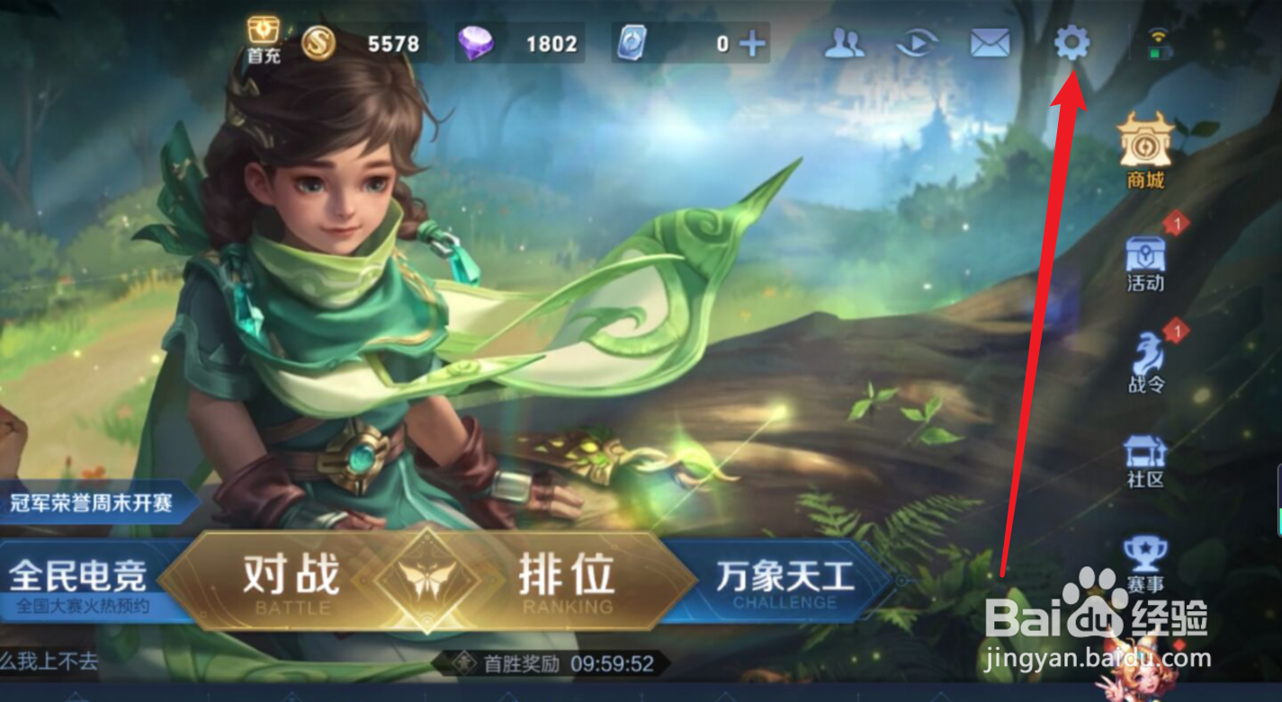 王者荣耀怎么开启视野范围提醒