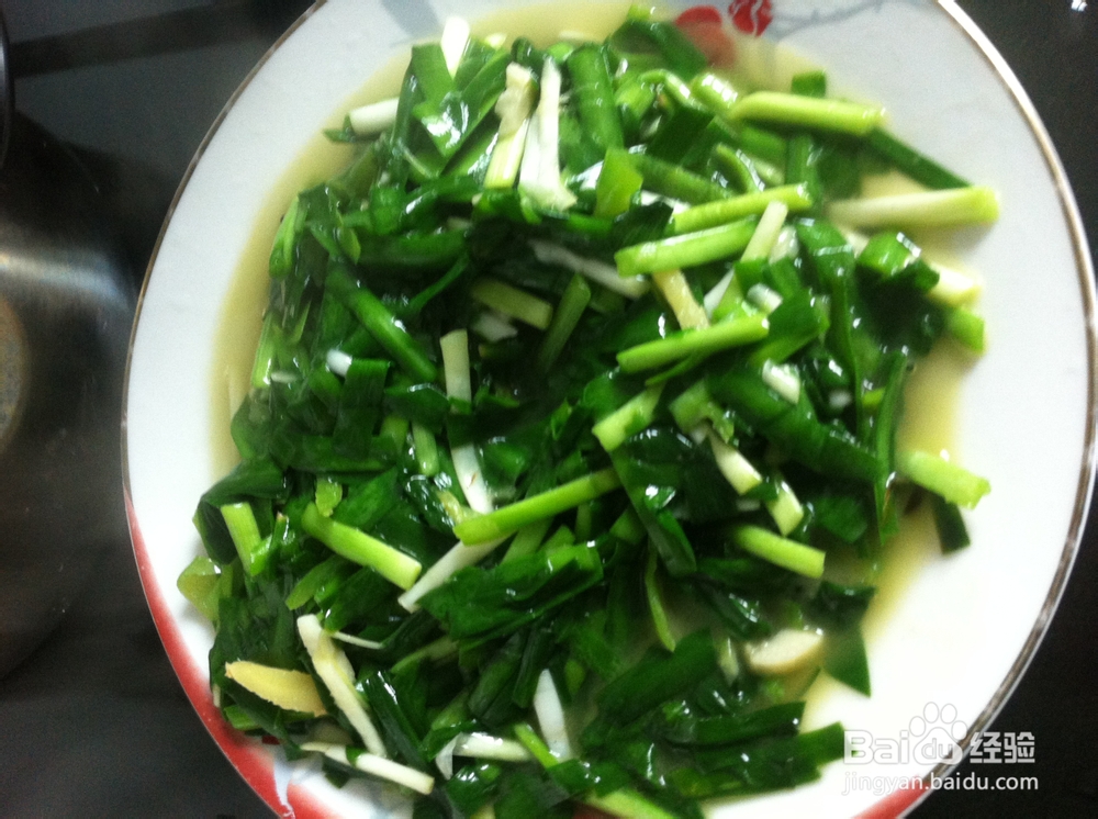 清炒韭菜的制作方法