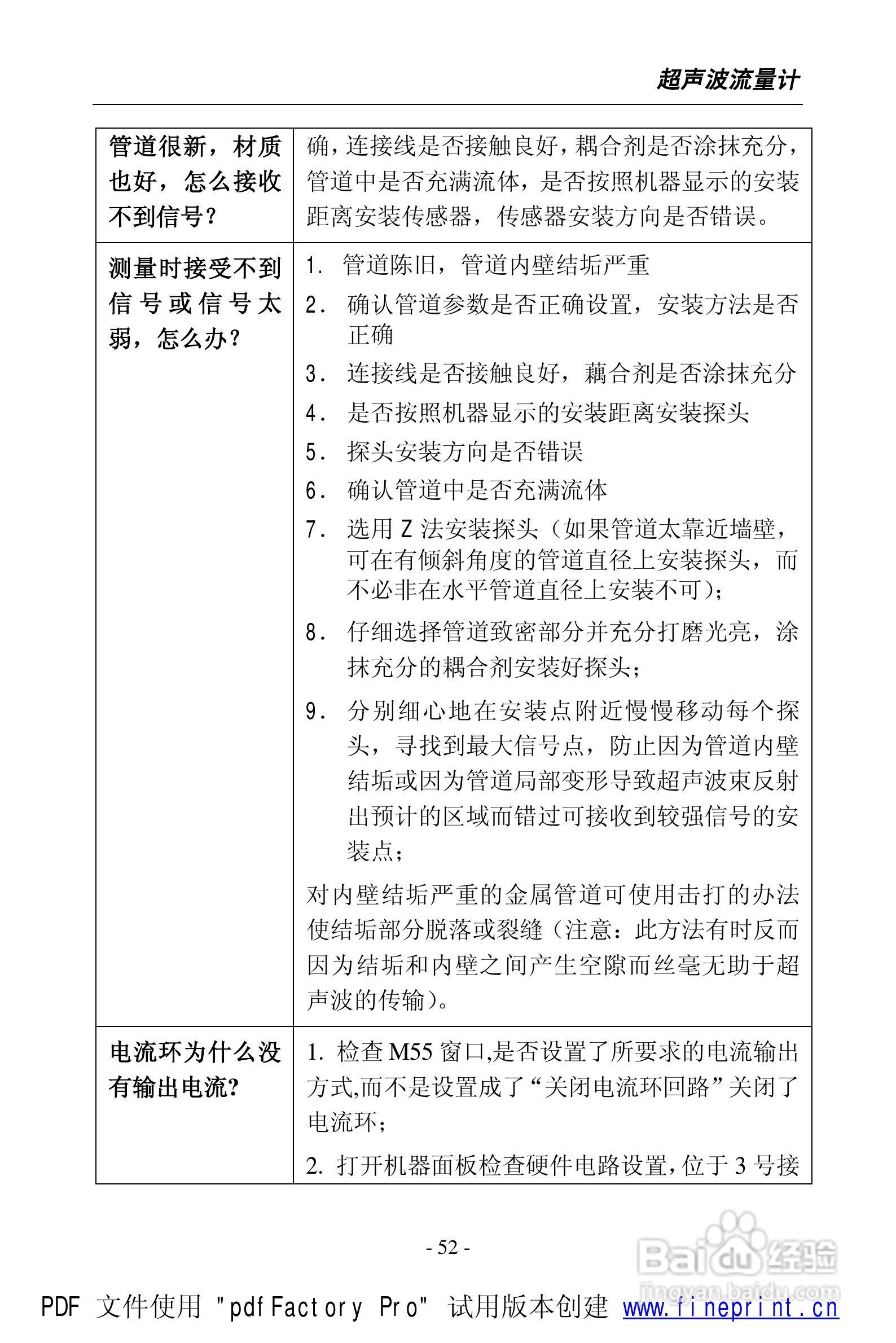 威尔逊WSF-100型超声波流量计说明书:[6]