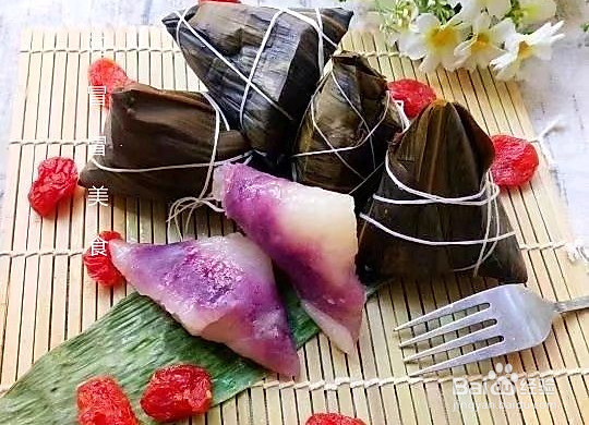 软糯香甜紫薯西米水晶粽的做法