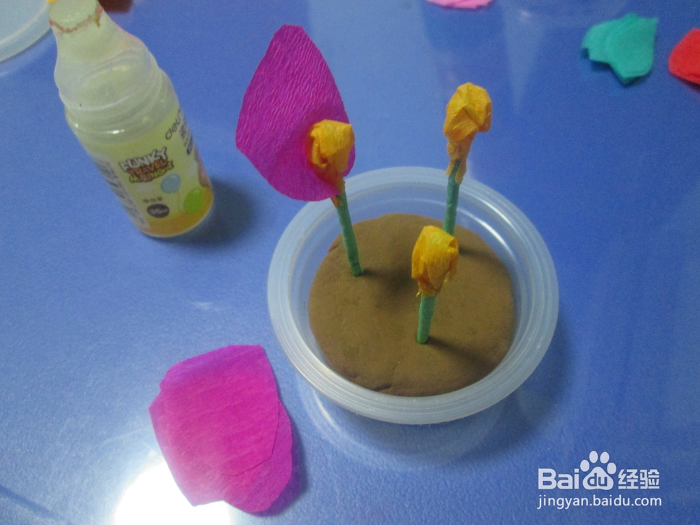 果冻盒子制作漂亮的小盆栽