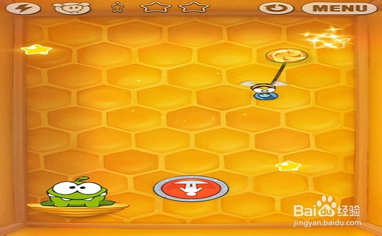 手机游戏割绳子level10-5三星攻略