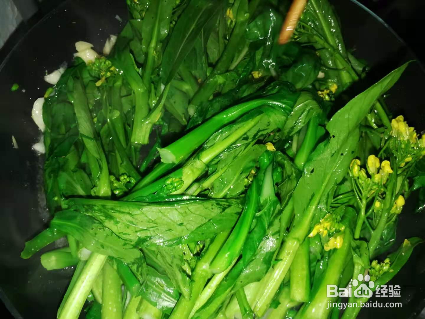 如何制作炒青菜花