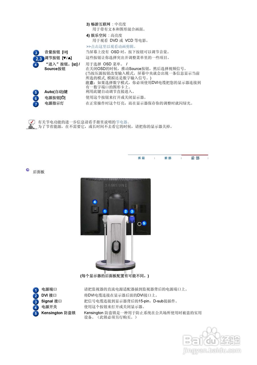 三星713BM液晶显示器使用说明书:[2]