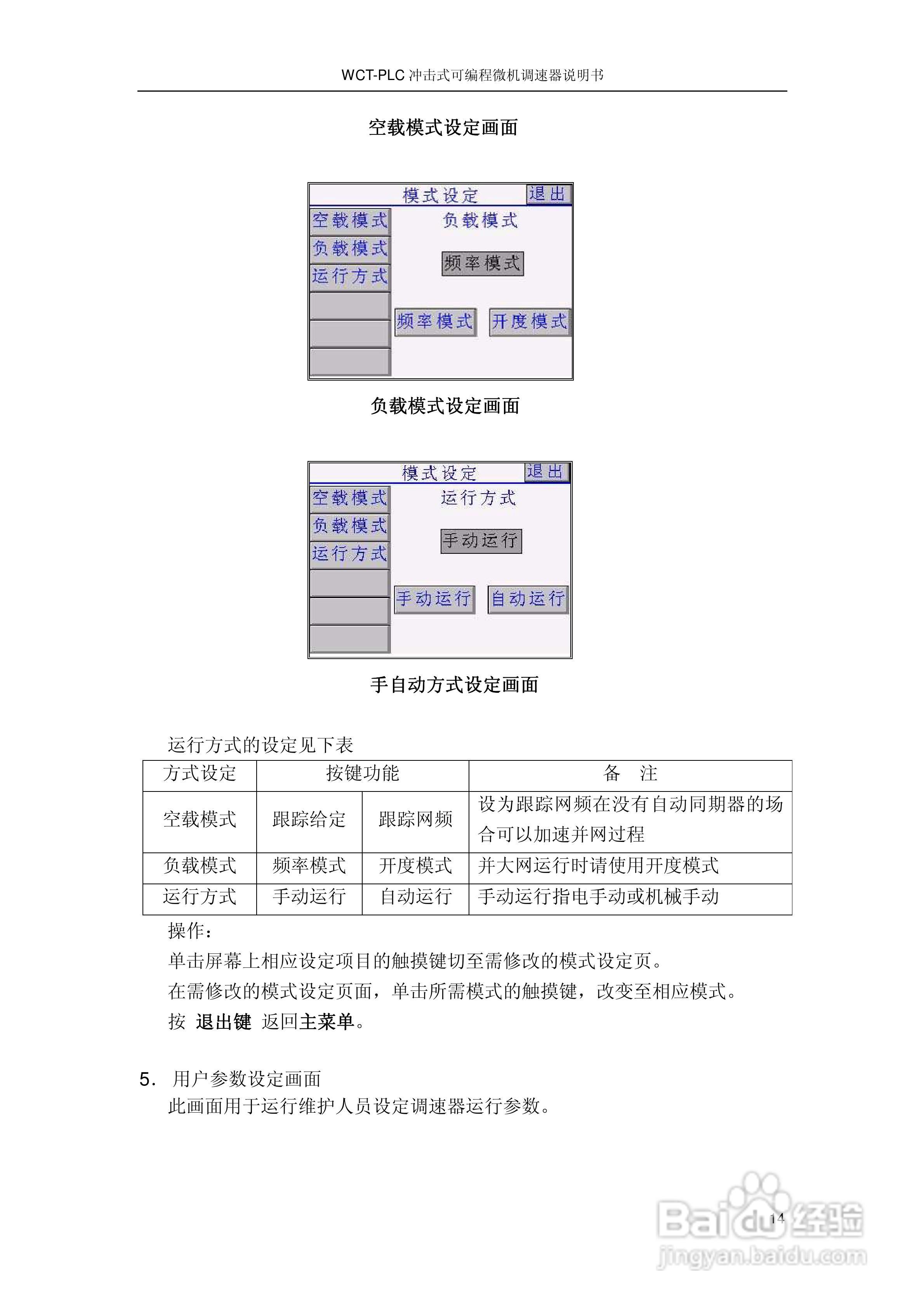 WCT-PLC冲击式可编程微机调速器调速器说明书:[2]
