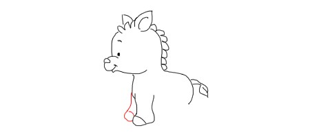 卡通斑马怎么画