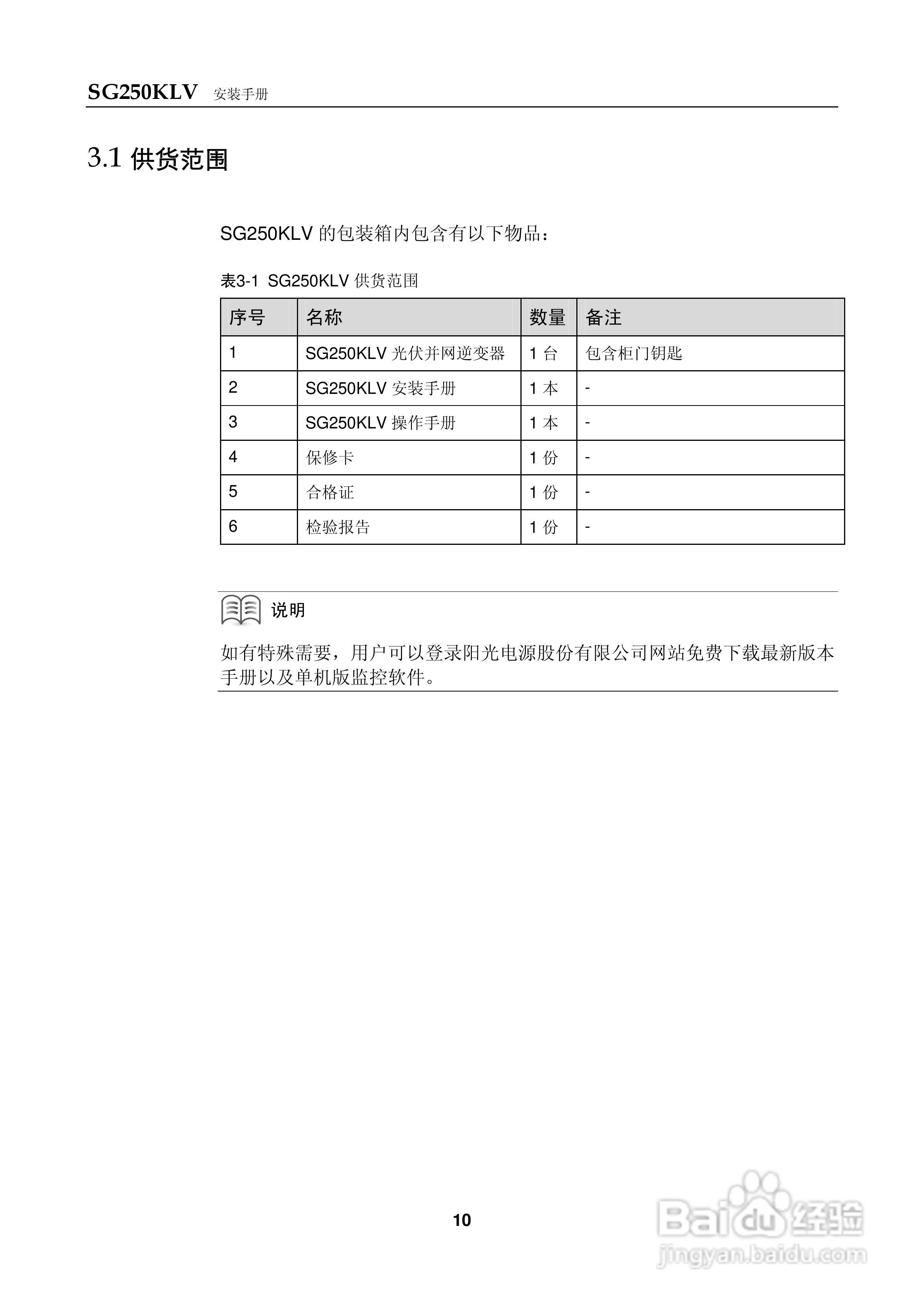 阳光SG250KLV-Installation光伏并网逆变器使用手册:[2]